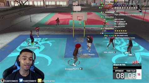Flightreacts Plays His First Nba 2k21 Park Game And This Happened Youtube