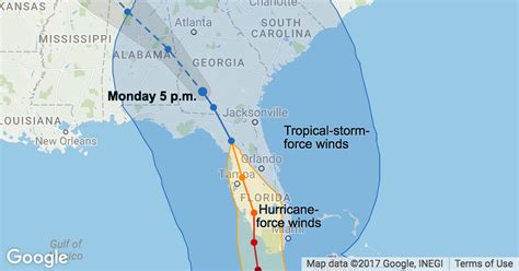 Maps Tracking Hurricane Irmas Path Over Florida The New York Times