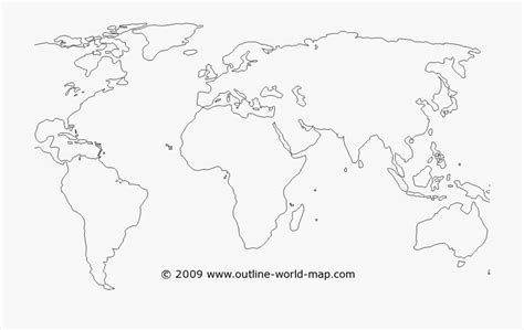Blank Png Map Of The World