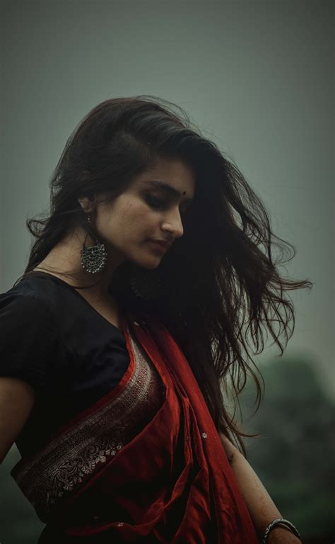 Fotos Gratis Saree India Modelo Belleza Dama Niña Sesión De
