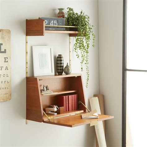 Wood wall mounted fold down desk, space saving floating desk, wall mounted folding desk, space saving floating, mac desk, study desk storewooddesign 4.5 out of 5 stars (12) sale price $229.41 $ 229.41 $ 269.90 original price $269.90 (15. 20 Space-Saving Fold Down Desks To Maximize Productivity