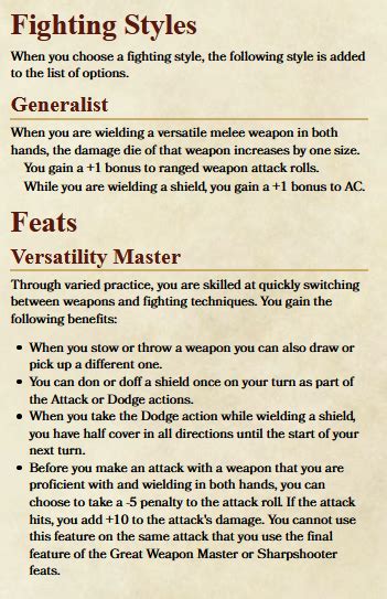 Two Weapon Fighting Style 5e Two Weapon Fighting 5e R Unearthedarcana