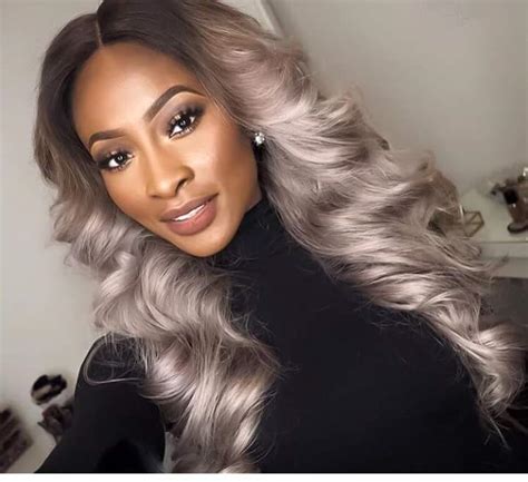 25 New Grey Hair Color Combinations For Black Women The