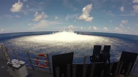 Watch A Powerful Shock Wave From A 10000 Pound Underwater Explosive