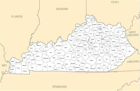 Ky Counties Map Kentucky State Map Kentucky Pride My Old Kentucky