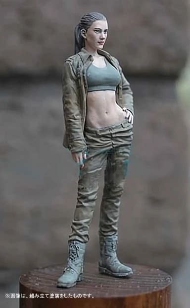 Character Figures Resin Figure Kit 120 Mak Maintenance Girl Unpainted