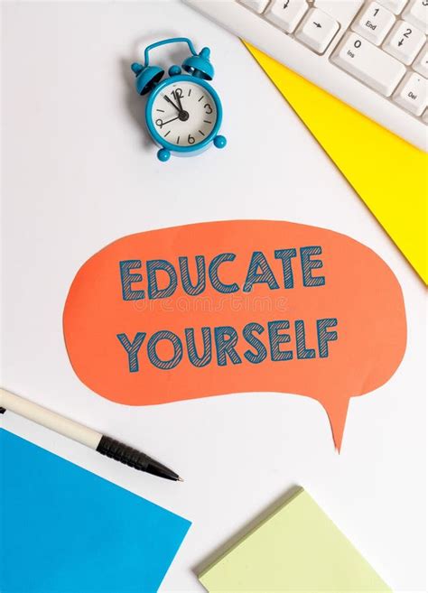 Writing Note Showing Educate Yourself Business Photo Showcasing