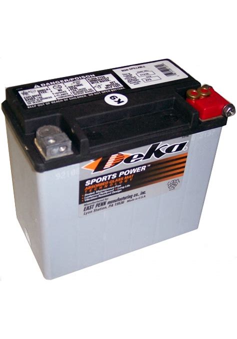 Etx16l Deka Agm Motorcycle Battery Made In Usa