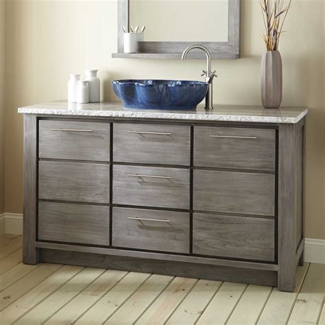 Choose from materials like porcelain, glass, copper, brass. Blue Gemstone Bathroom Vessel Sink Vanity On Walnut Wood ...