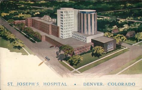 St Josephs Hospital Denver Co Postcard