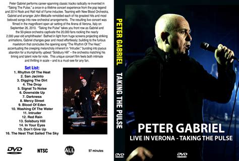 Peter Gabriel Taking The Pulse Live In Verona Italy 2010 Ntsc