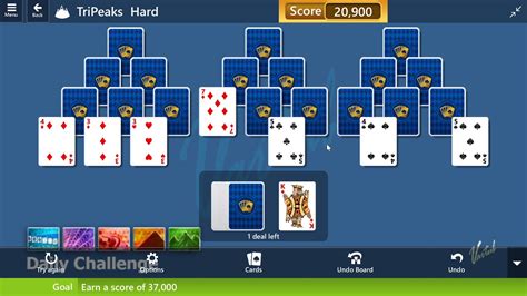 Microsoft Solitaire Collection Tripeaks Hard April 1st 2020 Earn