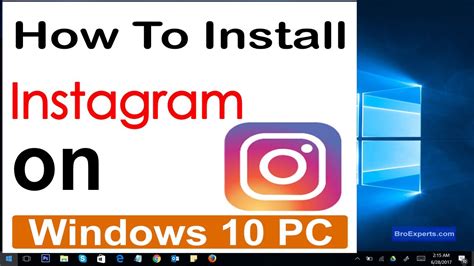 How To Install Instagram On Windows 10 Pc 2017 Youtube