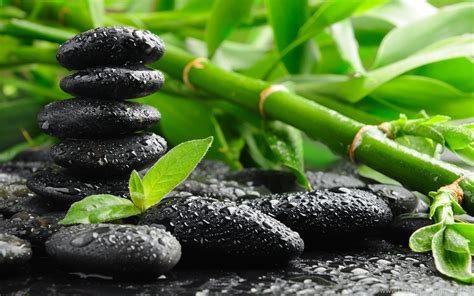 Download, share and comment wallpapers you like. HD Bamboo Zen Black Stone Wallpapers HD Full Size ...