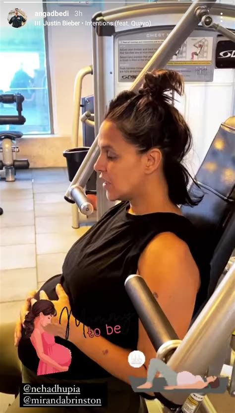 Pregnant Neha Dhupias Workout Session Leaves Fans Inspired