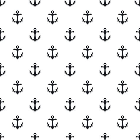 Anchor Pattern Simple Style 15207056 Vector Art At Vecteezy