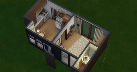 A set of three prefab townhouses in evergreen harbor. How to Build and Decorate a Tiny House in The Sims 4 ...