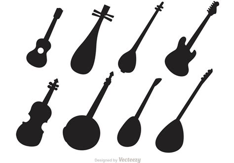 Silhouette String Instruments Vectors Download Free Vector Art Stock