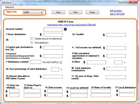 How To Print And File 1099 R