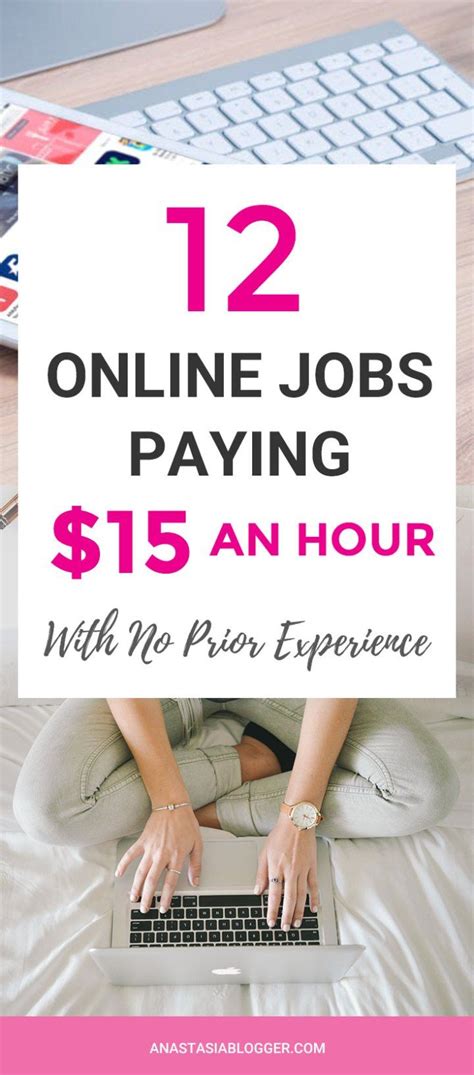 If you can creatively find ways to leverage your skills to solve problems for others, you will end up with some solid ideas for real cash paying jobs! 12 Online Jobs that Pay $15 an Hour - Make Extra Money ...