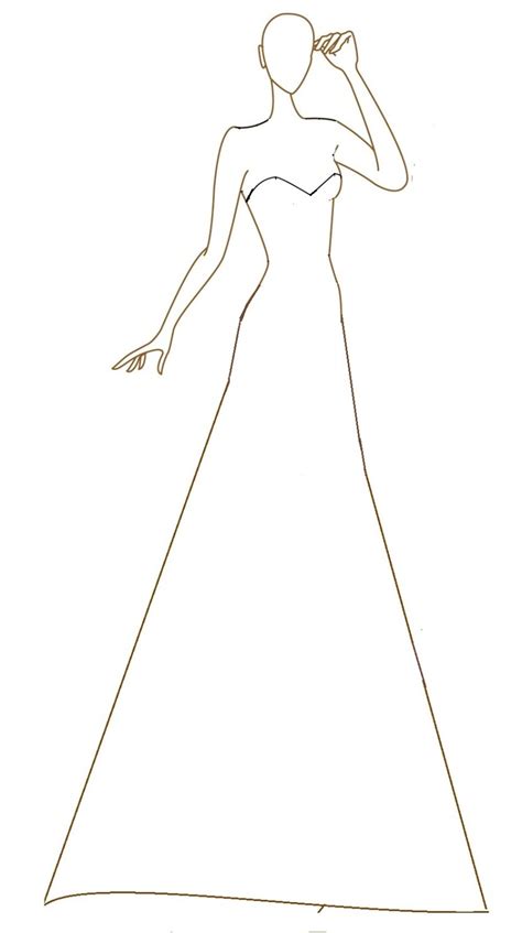 Free Free Wedding Dress Outline Svg 818 SVG PNG EPS DXF File