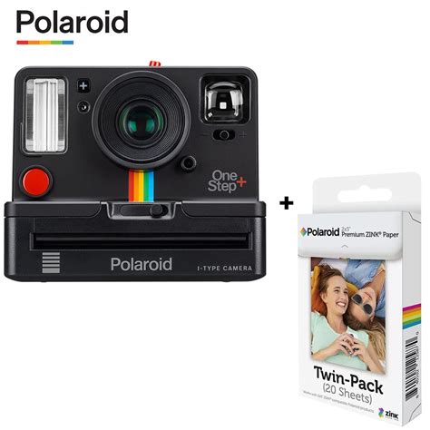 New Polaroid Rainbow Camera Onestep Classic Film Polaroid Camera With Photo Paper Once Black
