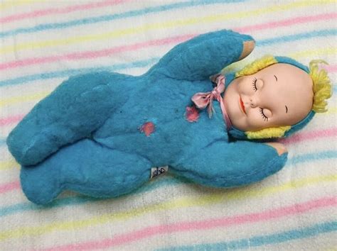 Vintage Knickerbocker Sleepyhead Doll Toy Plush 1950s Knickerbocker