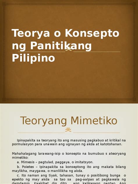 Filipino Teorya Ng Panitikang Pilipinopowerpointpptx
