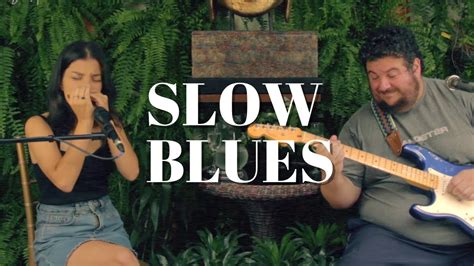 Slow Blues Jam Harmonica Solo Guitar Amanda Ventura And Ricardo