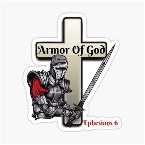 Armor Of God Red Sticker For Sale By Swordofgod Redbubble