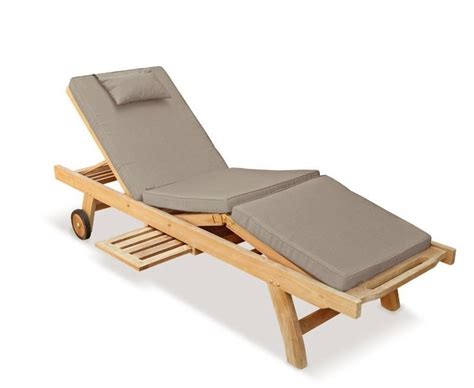 Luxury Sun Lounger With Cushion Teak Sun Lounger Cushions Reclining