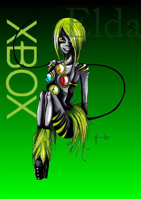 Xbox Girl By Elda Illustration On Deviantart