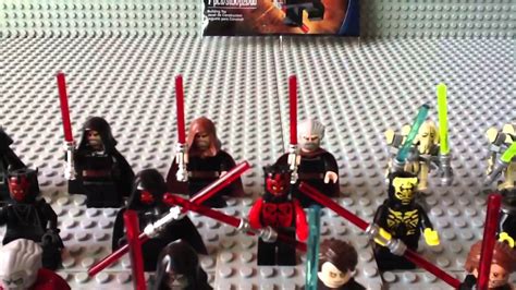 My Massive Lego Star Wars Sith Minifigure Collection 2012 Update Youtube
