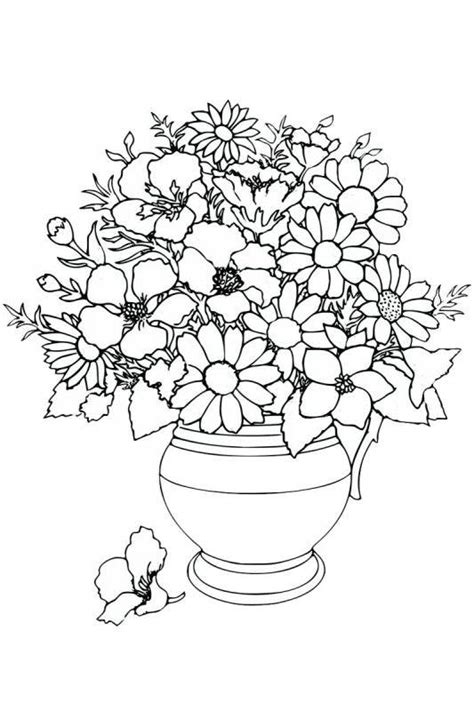 Desene Cu Flori Frumoase De Colorat Planșe și Imagini De Col Desene