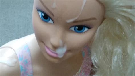 Shooting My Load From My Hard Cock All Over Giant Barbie Face And Humiliating Her