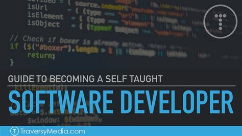 Guide To Becoming A Self Taught Software Developer Youtube