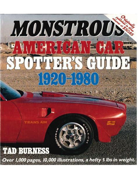 Monstrous American Car Spotters Guide 1920 1980