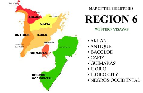 Region 6 Map Travel To The Philippines