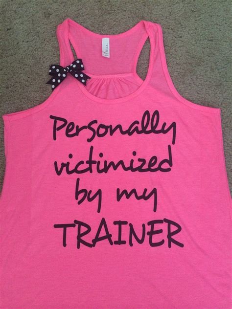 Personally Victimized By My Trainer Ruffles With Love Racerback