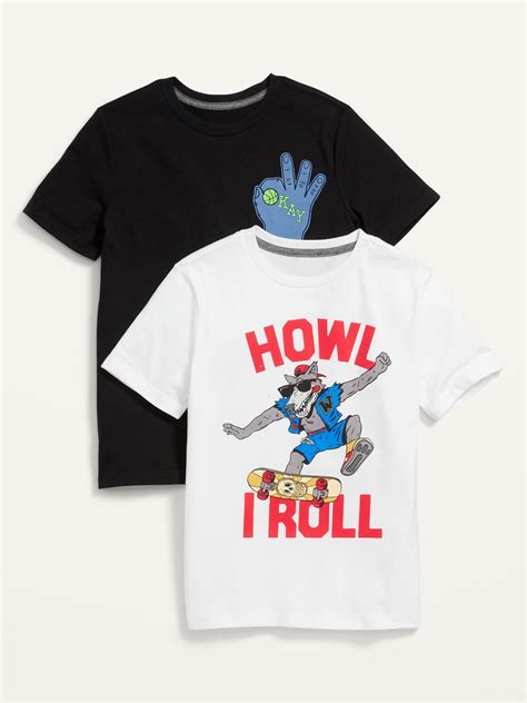 2 Pack Short Sleeve Graphic T Shirt For Boys Old Navy