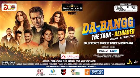 Da Bangg I The Tour Reloaded I Salman Khan L Puja L Ayush L Jacqueline L Sonakshi L Kolkata