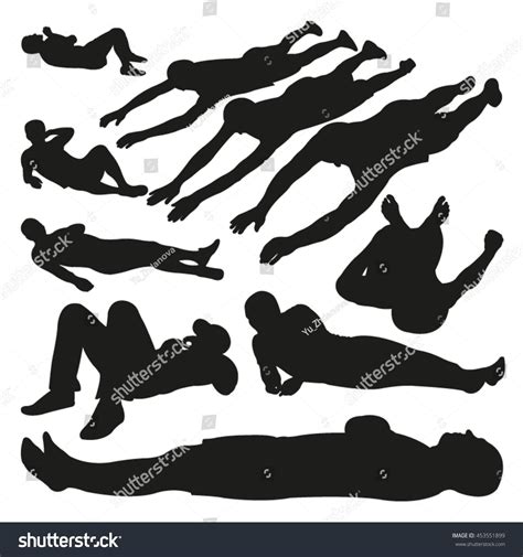 Lying People Vector Silhouettes Ad Ad Peoplelyingsilhouettes