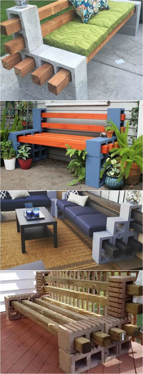 You can start by arranging several cinder blocks on your front yard. How to Make a Cinder Block Bench: 10 Amazing Ideas to ...