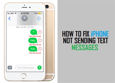 How To Fix Iphone Not Sending Text Messages