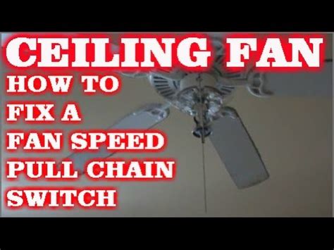 Read this article, and you will know how to solve it! HOW TO FIX A PULL CHAIN FAN SWITCH ON A CEILING FAN - YouTube