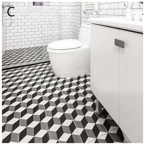 Black And White Ceramic Bathroom Floor Tile Floor Roma