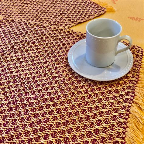 Free Weaving Pattern Huck Lace Rigid Heddle Placemats