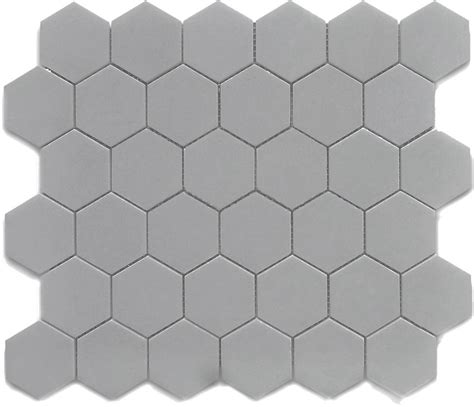 Gray Hexagon Mosaic Porcelain Tile Cc Mosaics Collection By Roca Tile