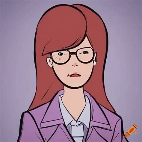 Cartoon Scene Made Of Daria Morgendorffer Glasses Identical To