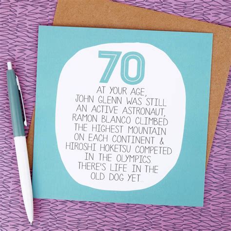 By Your Age Funny 70th Birthday Card Birthday Wishes For Uncle